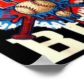 Baseball Splash Drip 10th Birthday Srts Lover Boy Poster (Hoek)