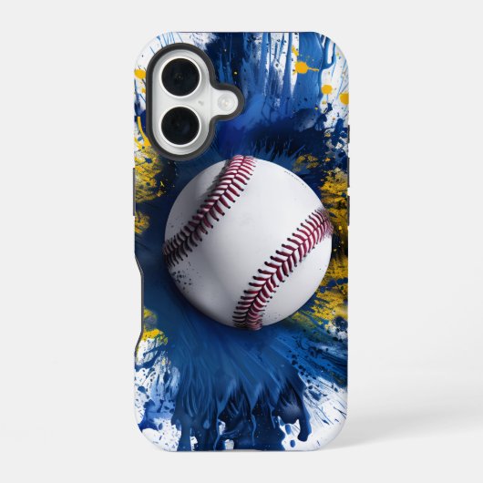 Baseball Splash iPhone / iPad hoes 16 Hoesje (Achterkant)