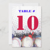BASEBALL SPLATTER Bar Bat Mitzvah Uitnodiging (Voorkant)