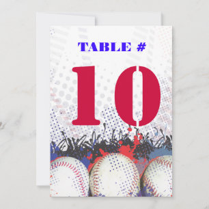 BASEBALL SPLATTER Bar Bat Mitzvah Uitnodiging