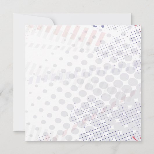 BASEBALL Splatter Bar Bat Mitzvah Uitnodiging (Achterkant)