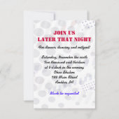 Baseball Splatter Bar Mitzvah Party-kaart Kaart (Voorkant)