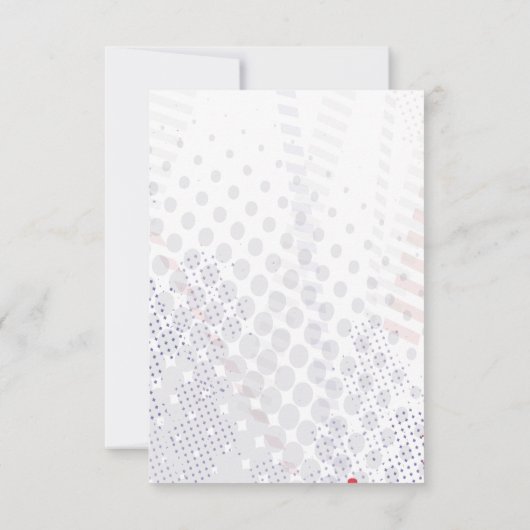 Baseball Splatter Bar Mitzvah Party-kaart Kaart (Achterkant)