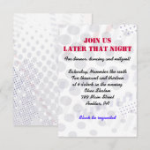 Baseball Splatter Bar Mitzvah Party-kaart Kaart (Voorkant / Achterkant)