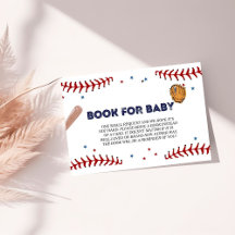 Baseball Sport Baby shower Boek Aanvraag