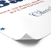 Baseball Sport Bachelorette Mimosa Bar Sign Poster (Hoek)