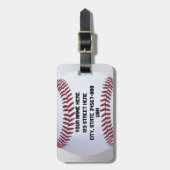 Baseball-sport Bagagelabel (Voorkant verticaal)