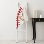 Baseball Sport Ball Design - Red Sherpa Deken (In situ)