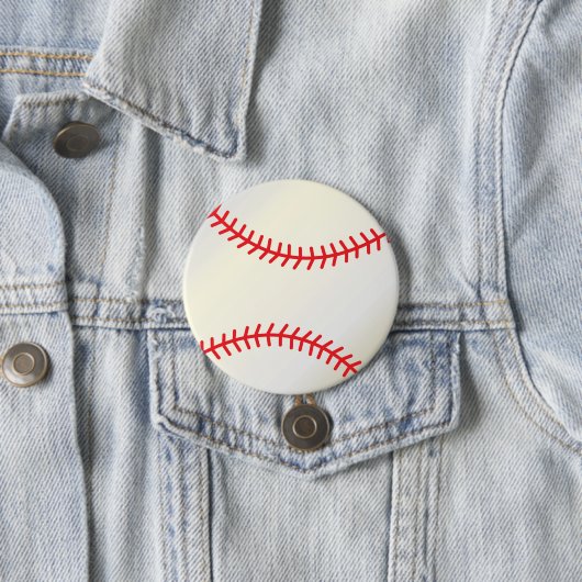 Baseball Sport Ball Ronde Button 7,6 Cm (In situ)
