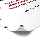 Baseball Sport Bay douche Verjaardag Favorieten te Poster (Hoek)