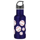 Baseball-sport Cute Kinder Water Flacon met naam Waterfles (Voorkant)