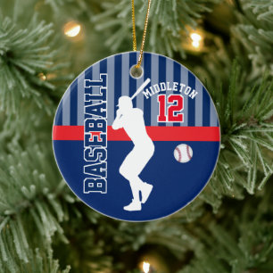 Baseball ⚾ Sport - Dark Blue - Batter Keramisch Ornament