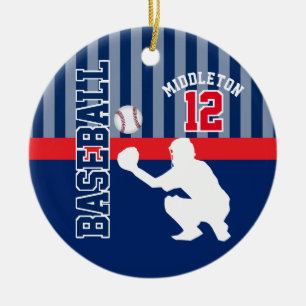 Baseball ⚾ Sport - Dark Blue - Catcher Keramisch Ornament