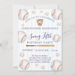 Baseball Sport Jongen 5e Verjaardag Kaart