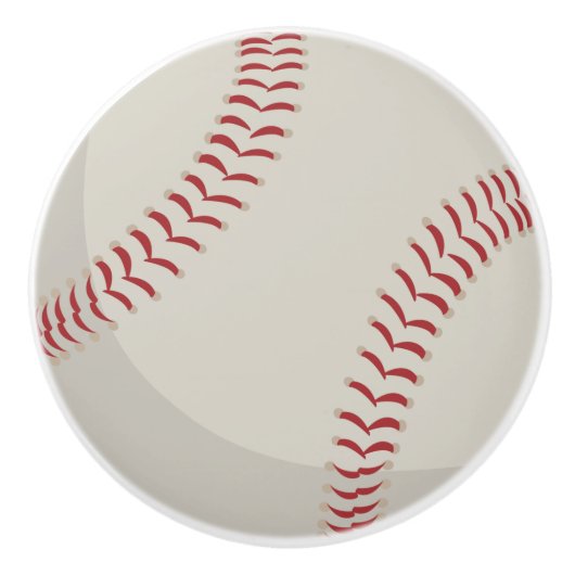 Baseball-sport Keramische Knop (Voorkant)