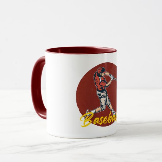 Baseball Sport Mok (Voorkant links)