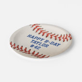 Baseball Sport Player Name Team Number Birthday Papieren Bordje (Gekanteld)