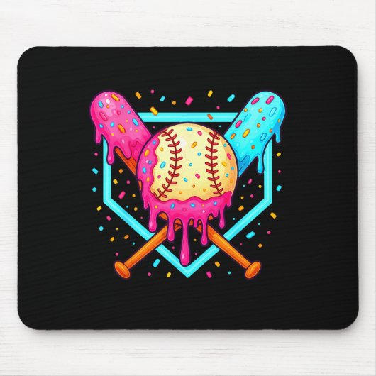 Baseball Sport Respecteer The Drip Boys Baseball _ Muismat (Voorkant)