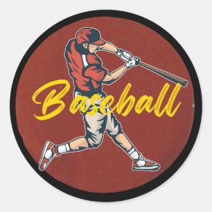 Baseball Sport Ronde Sticker
