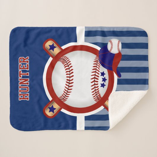⚾ Baseball Sport Sherpa Deken (Voorkant (horizontaal))
