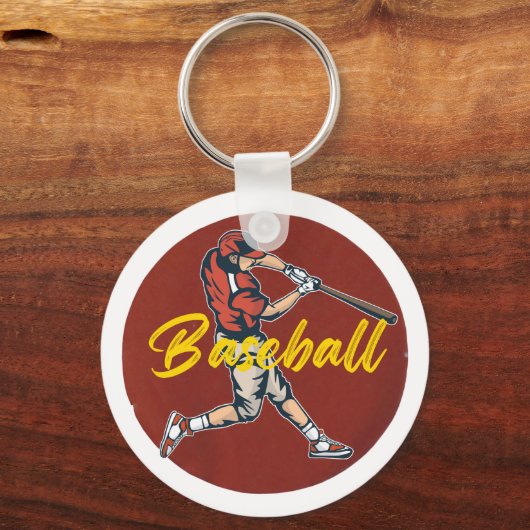 Baseball Sport Sleutelhanger (Voorkant)