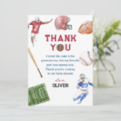 Baseball Sport Verjaardag Dank u Kaarten (Staand voorkant)