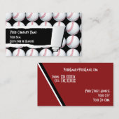 Baseball Sport Visitekaartje (Voorkant / Achterkant)