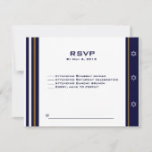 Baseball Sportbalk Mitzvah RSVP Aangepaste Logo (Voorkant)