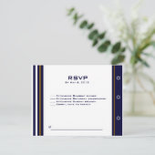 Baseball Sportbalk Mitzvah RSVP Aangepaste Logo Kaartje (Staand voorkant)