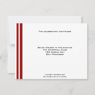 Baseball-sportbar Mitzvah Receptie Kaart