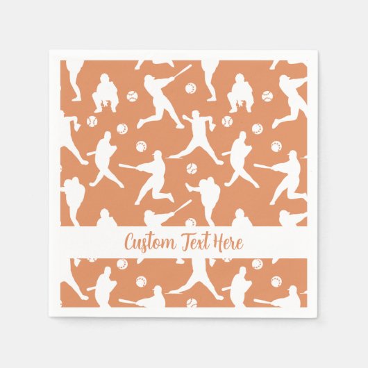 Baseball Sportbatter Pitcher Catcher Personalisere Servet (Voorkant)