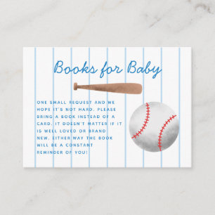 Baseball Sportboek Baby shower Verzoek Informatiekaartje