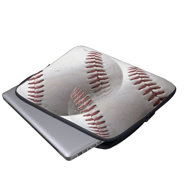 Baseball Sportfotografie Laptop Sleeve (Voorkant onderkant)