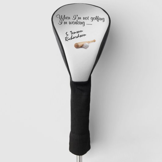 Baseball/Sportontwerp Personal Golf Head Hoesje Golfheadcover (Voorkant)