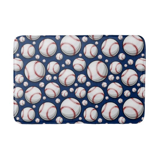 Baseball Sportpatroon Badmat (Voorkant)