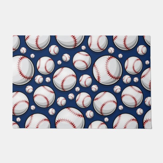 Baseball Sportpatroon Deurmat (Voorkant)