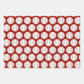 Baseball Sportpatroon Inpakpapier Vel (Voorkant 2)