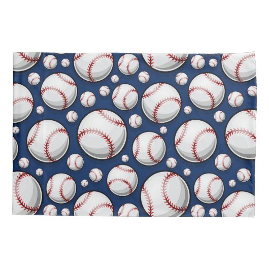 Baseball Sportpatroon Kussensloop (Achterkant-Links)