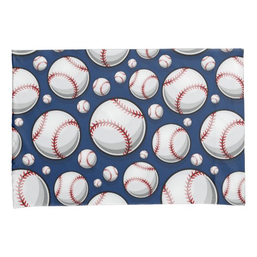 Baseball Sportpatroon Kussensloop (Voorkant-Rechts)