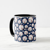 Baseball Sportpatroon Mok (Voorkant links)