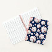 Baseball Sportpatroon Notitieboek (Binnen)
