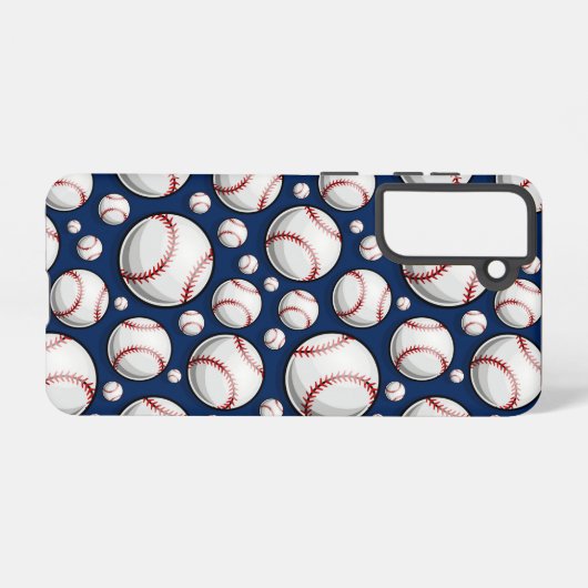 Baseball Sportpatroon Samsung Galaxy Hoesje (Achterkant horizontaal)