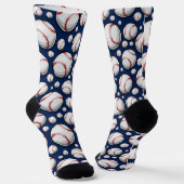 Baseball Sportpatroon Sokken (Gebogen)