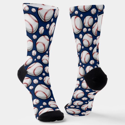 Baseball Sportpatroon Sokken (Gebogen)