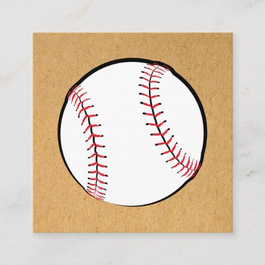 Baseball Sports Art Baseball Illustratie Design Informatiekaartje (Voorkant)