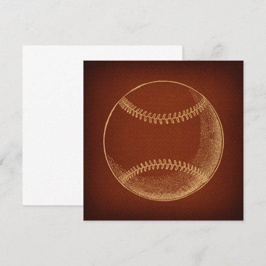  Baseball Sports Art Kaart (Voorkant / Achterkant)