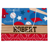 BASEBALL Sports Athlete Coach Personaliseert Patro Large Cadeautasje (Voorkant)