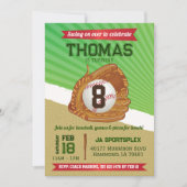 Baseball Sports Birthday Kaart (Voorkant)