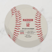 Baseball Sports Birthday Kaart (Voorkant / Achterkant)