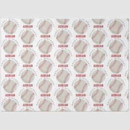 Baseball Sports Birthday Party Custom Name Tissuepapier